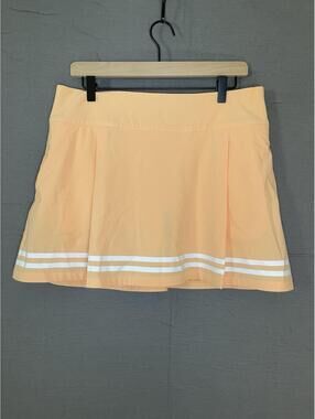 NWT CALIA Women’s Size 12 Truelight 15” Golf Skort Peach Sherbet Side Zip Active
